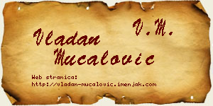 Vladan Mučalović vizit kartica